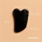 Ethical Brazilian Crystal Gua Sha Facial Lymphatic Tool