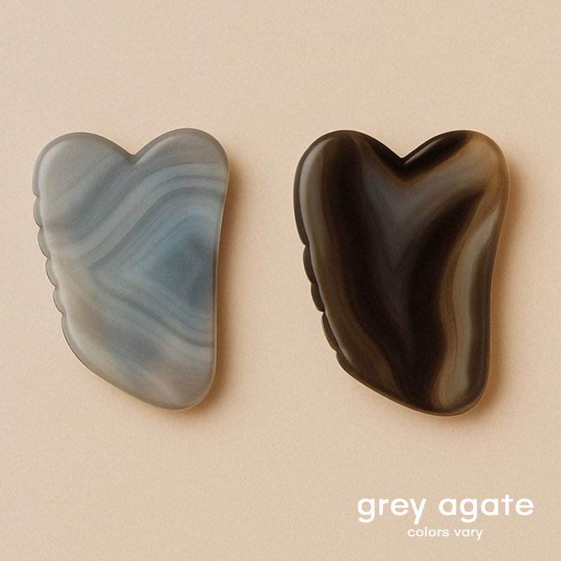 Ethical Brazilian Agate Crystal Gua Sha Facial Tool 